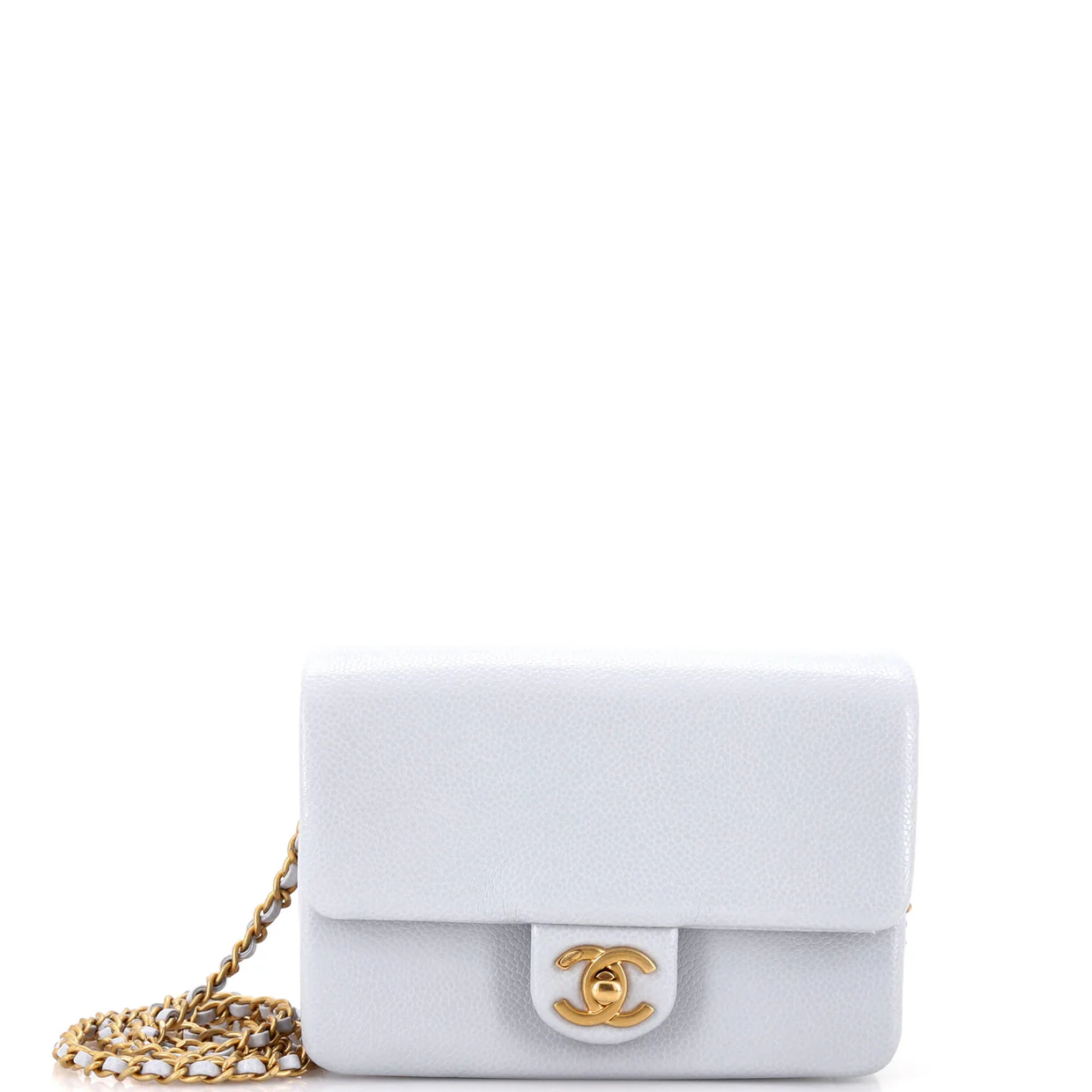 CC Medallion Charms Flap Bag Caviar Mini - Deep Luxury