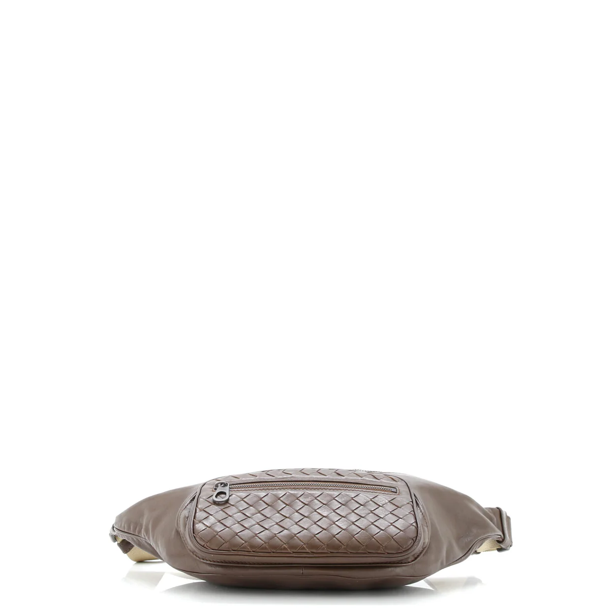 Light Waist Bag Intrecciato Leather - Deep Luxury