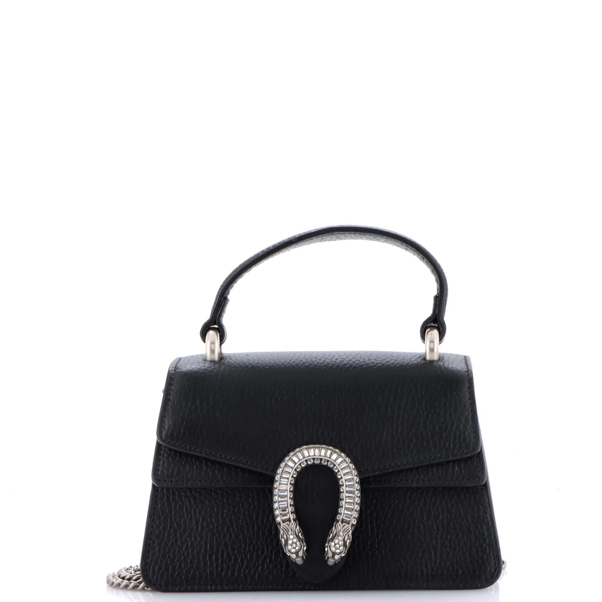 Dionysus Top Handle Bag Leather with Crystals Mini - Deep Luxury