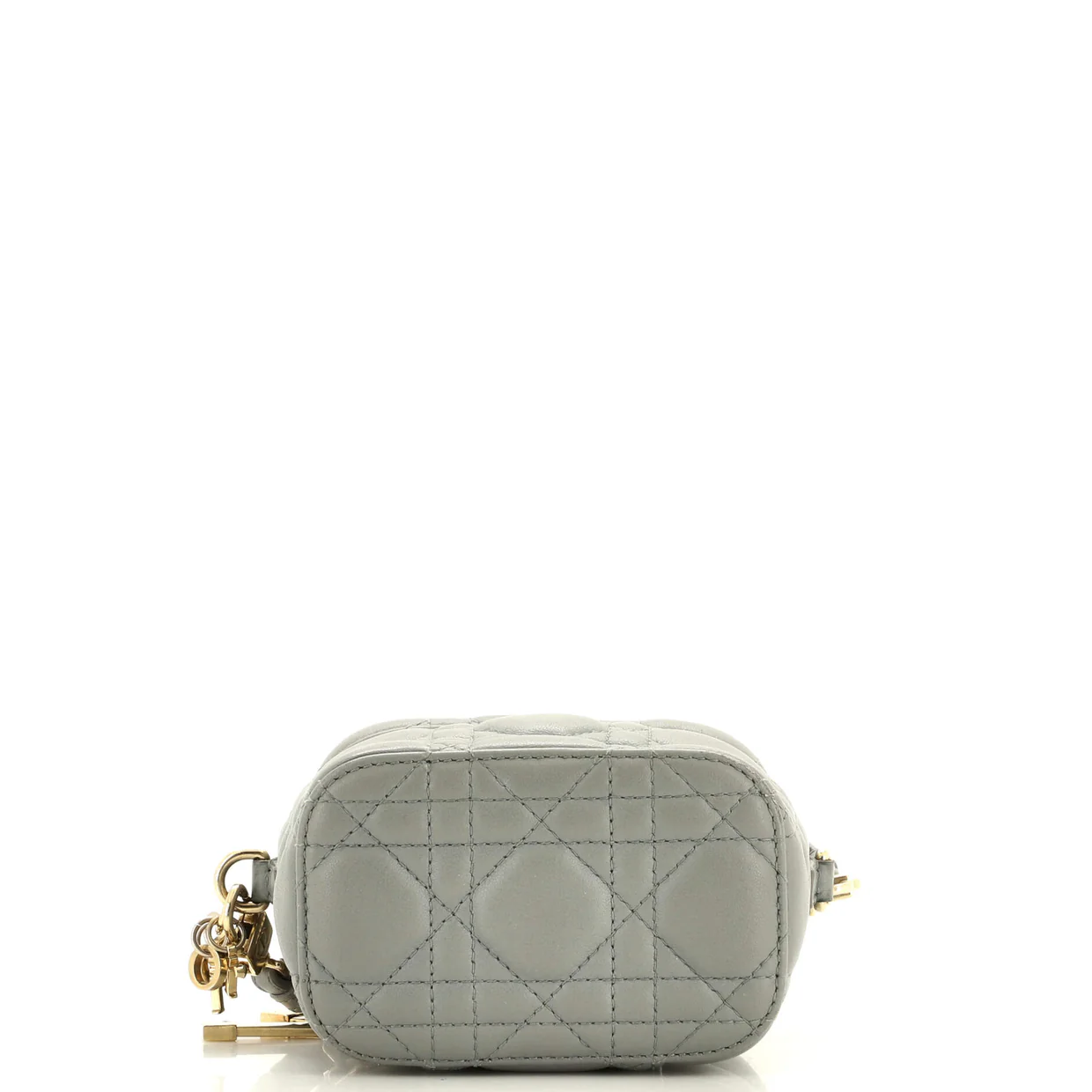 Lady Dior Vanity Case Cannage Quilt Lambskin Micro - Deep Luxury