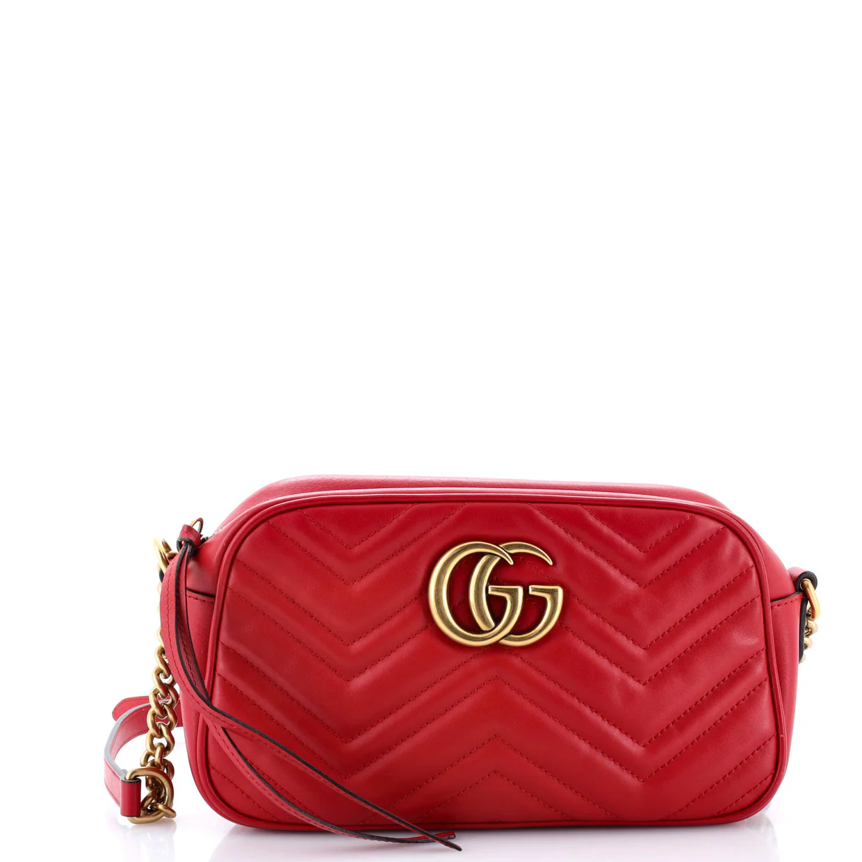 GG Marmont Shoulder Bag Embellished Matelasse Leather Small - Deep Luxury
