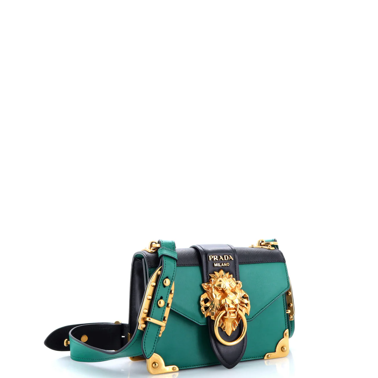 Animalier Cahier Crossbody Bag City Calf and Saffiano Small - Deep Luxury