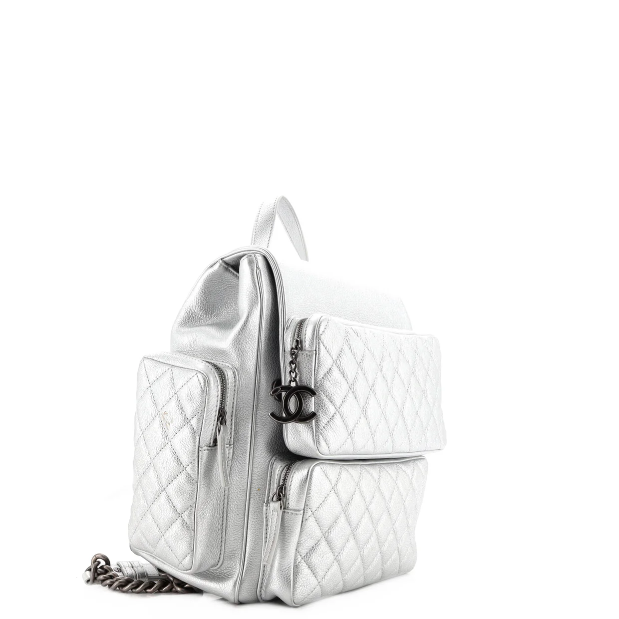 Casual Rock Airlines Backpack Quilted Goatskin Medium - Deep Luxury