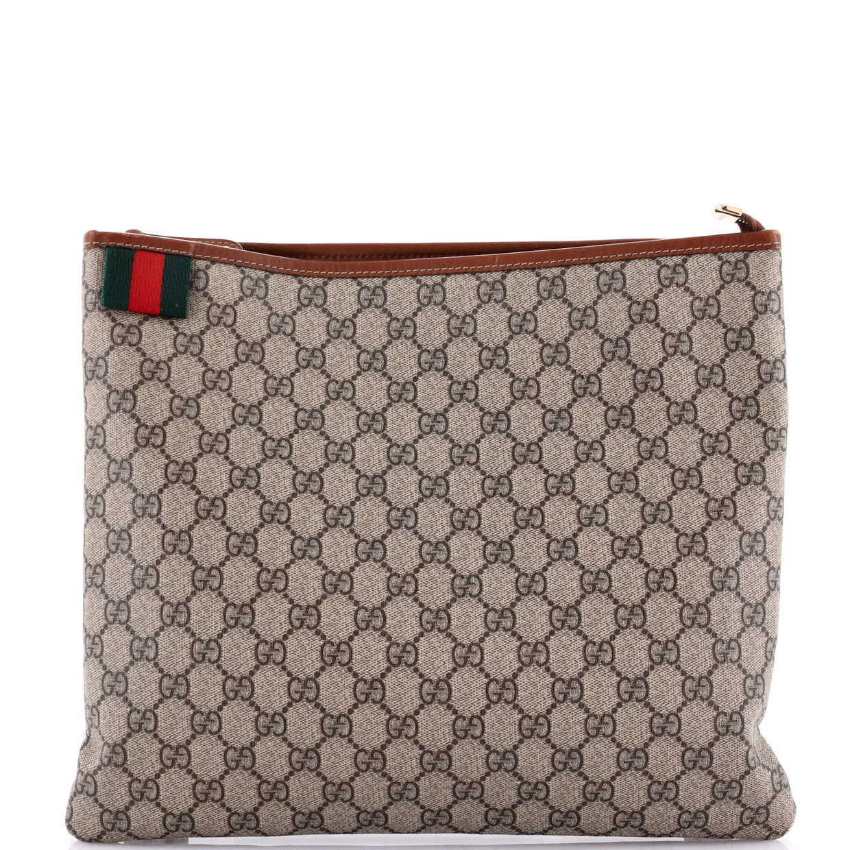 Web Loop Flat Messenger GG Coated Canvas Large - Deep Luxury