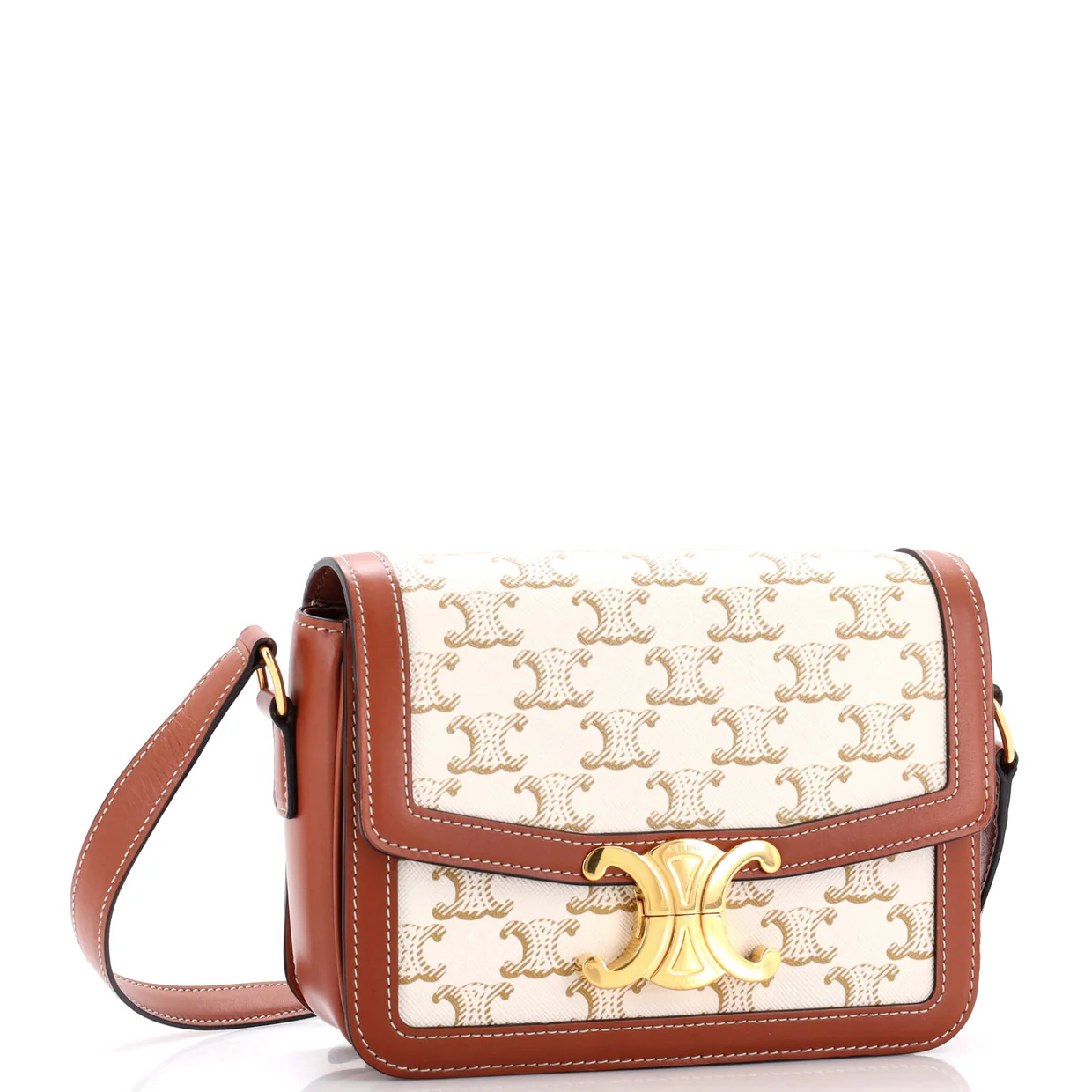 Triomphe Shoulder Bag Triomphe Coated Canvas Teen - Deep Luxury