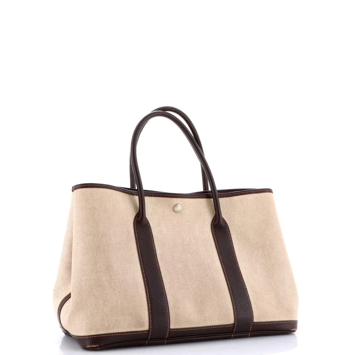 Garden Party Tote Toile and Leather 36 - Deep Luxury