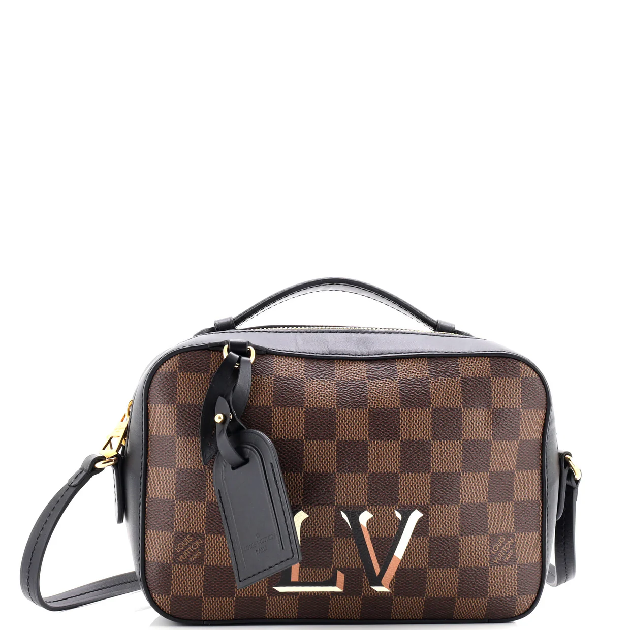 Santa Monica Crossbody Bag Damier - Deep Luxury