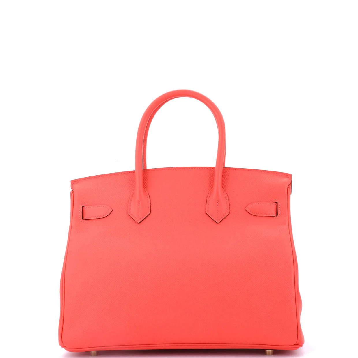 Birkin Handbag Rouge Pivoine Epsom with Gold Hardware 30 - Deep Luxury