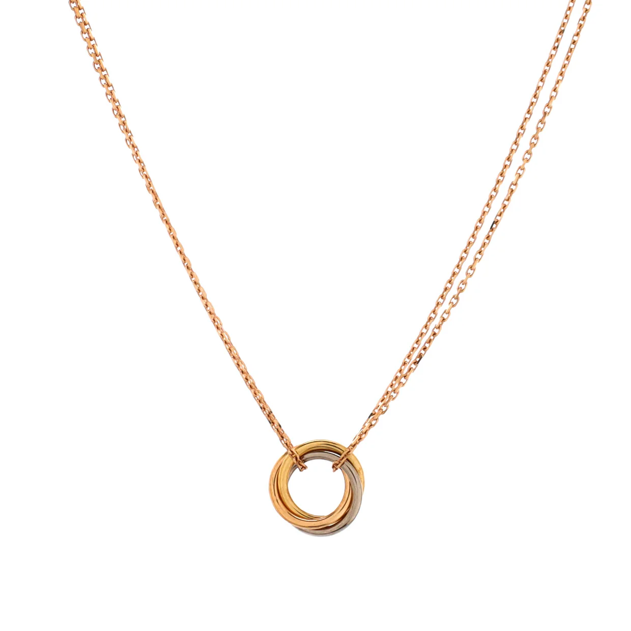 Trinity Choker Necklace 18K Tricolor Gold - Deep Luxury