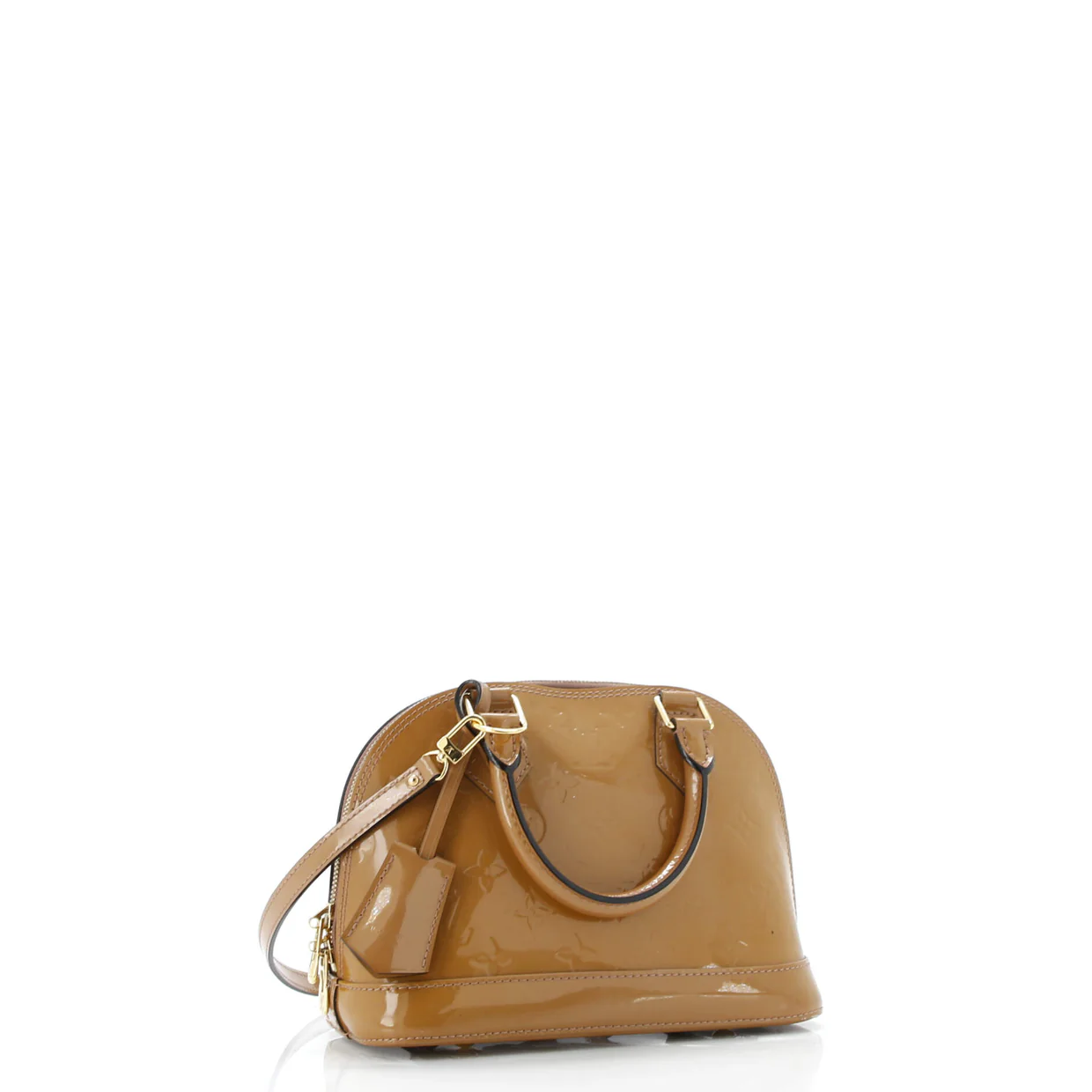 Alma Handbag Monogram Vernis BB - Deep Luxury