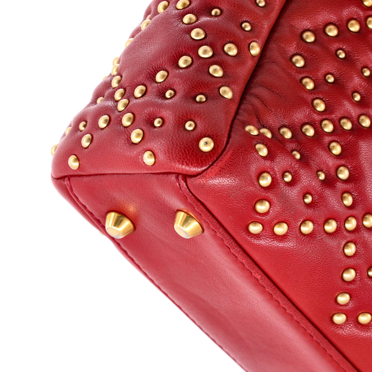 Supple Lady Dior Bag Cannage Studded Lambskin Mini - Deep Luxury