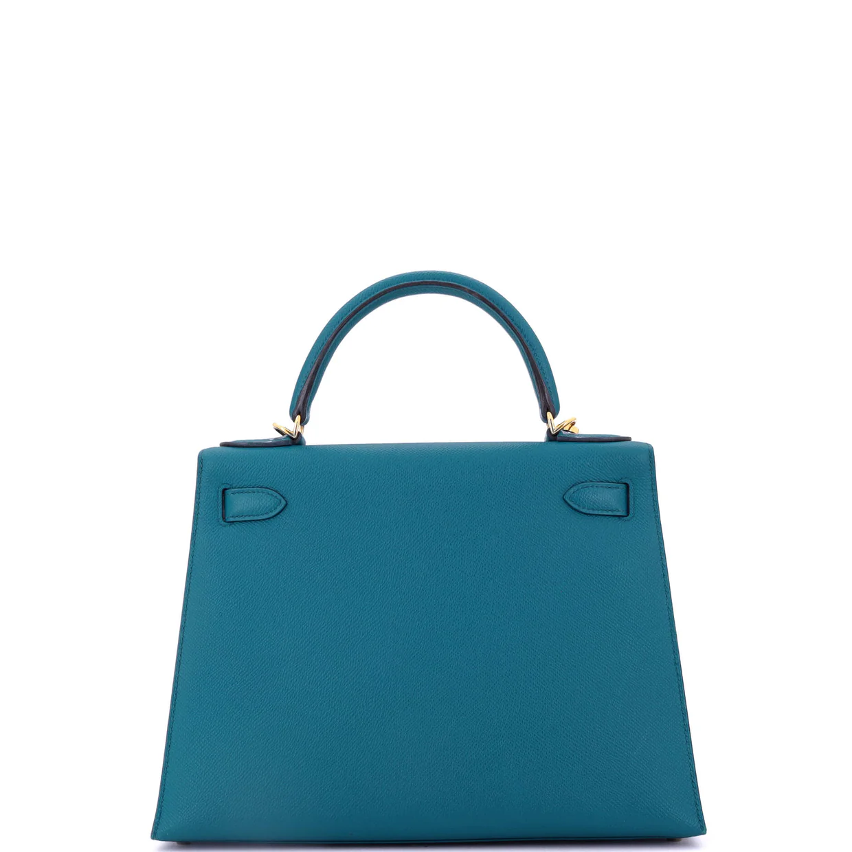 Kelly Handbag Bleu Izmir Epsom with Gold Hardware 28 - Deep Luxury