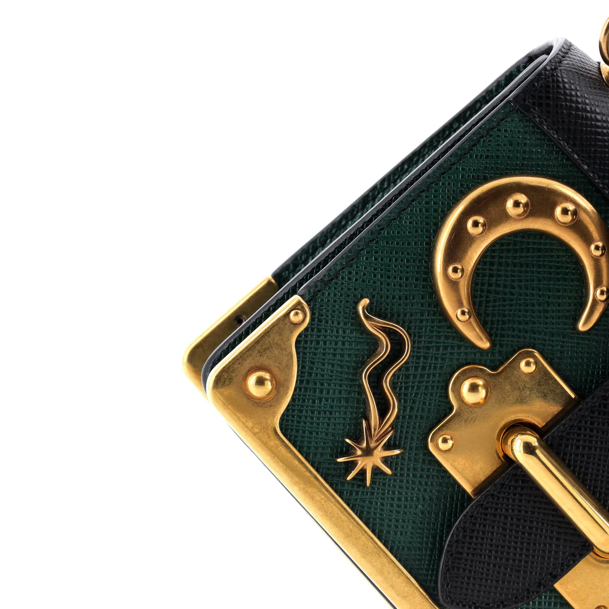 Cahier Crossbody Bag Embellished Leather Micro - Deep Luxury