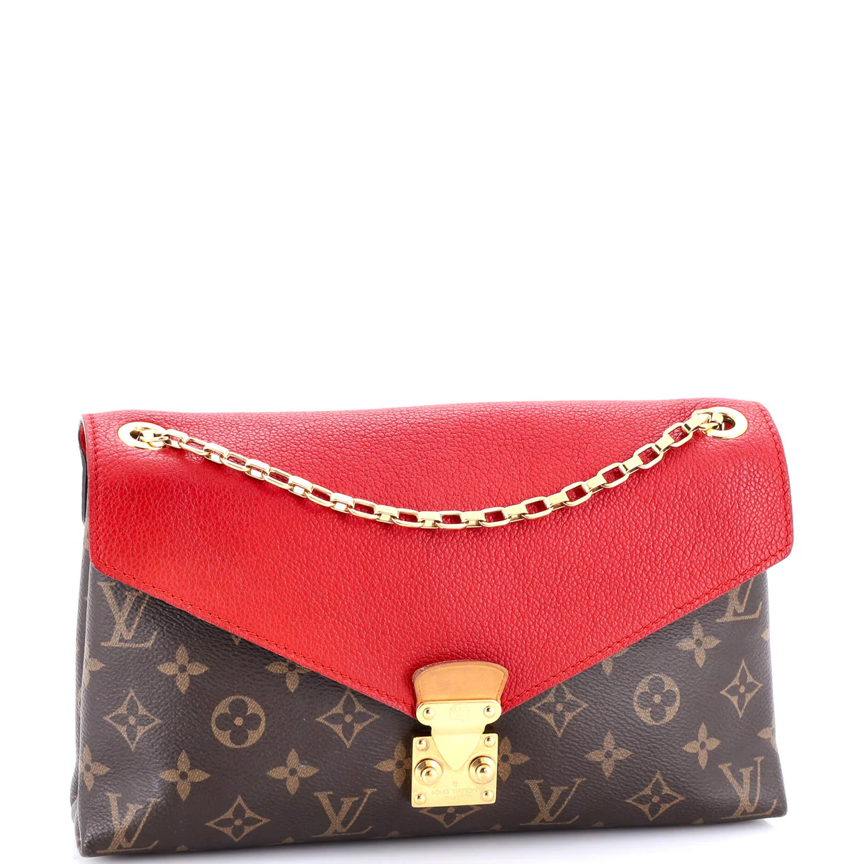 Pallas Chain Shoulder Bag Monogram Canvas and Calfskin - Deep Luxury