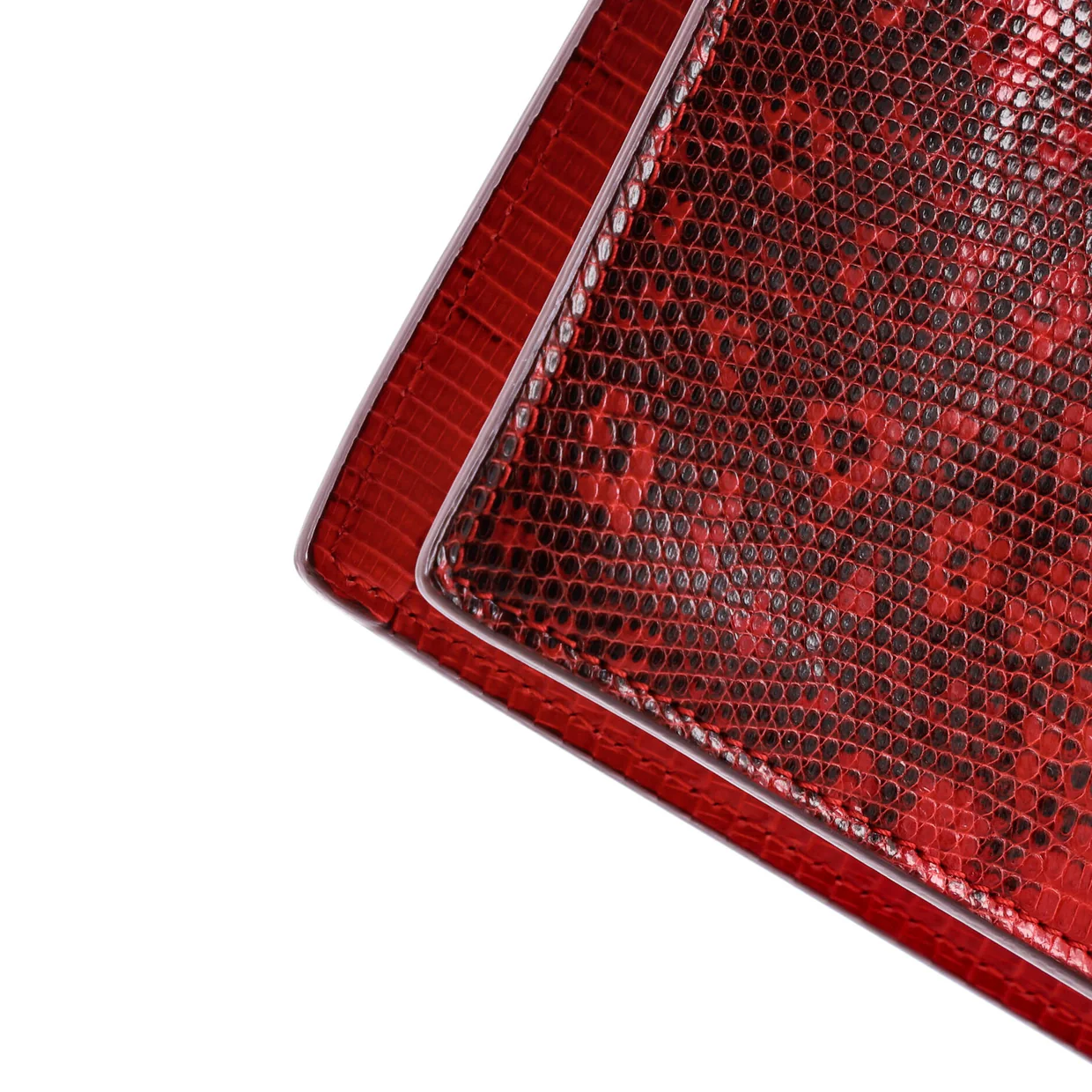 Clasp Crossbody Bag Lizard Mini - Deep Luxury