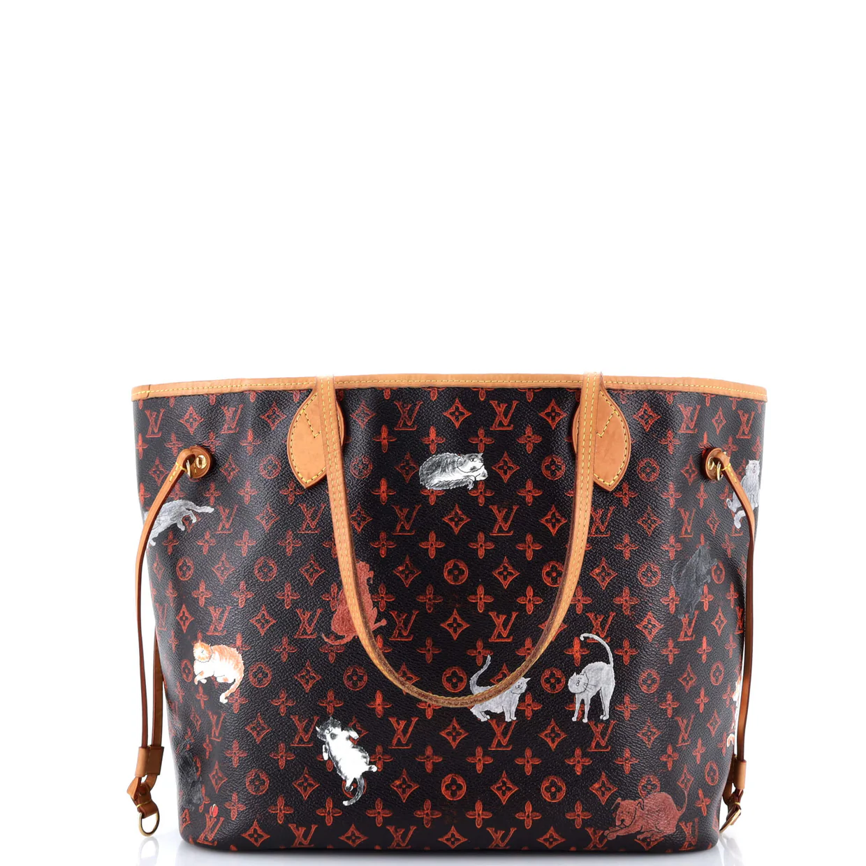 Neverfull NM Tote Limited Edition Grace Coddington Catogram Canvas MM - Deep Luxury