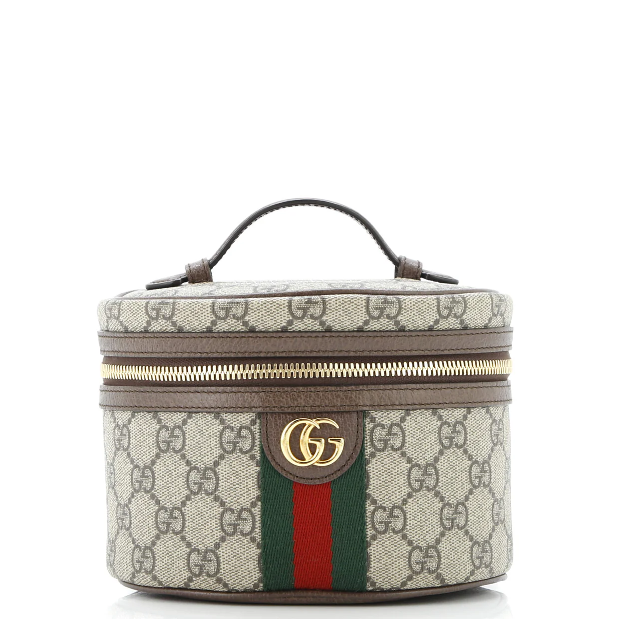 Ophidia Top Handle Cosmetic Case GG Coated Canvas Mini - Deep Luxury
