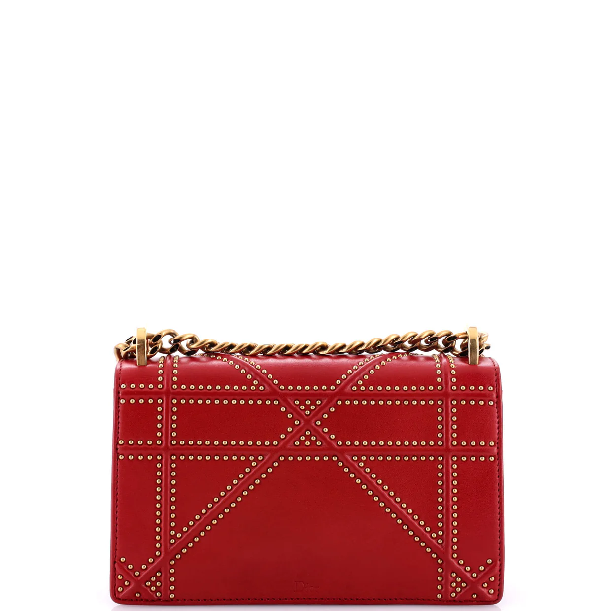 Diorama Flap Bag Studded Leather Small - Deep Luxury
