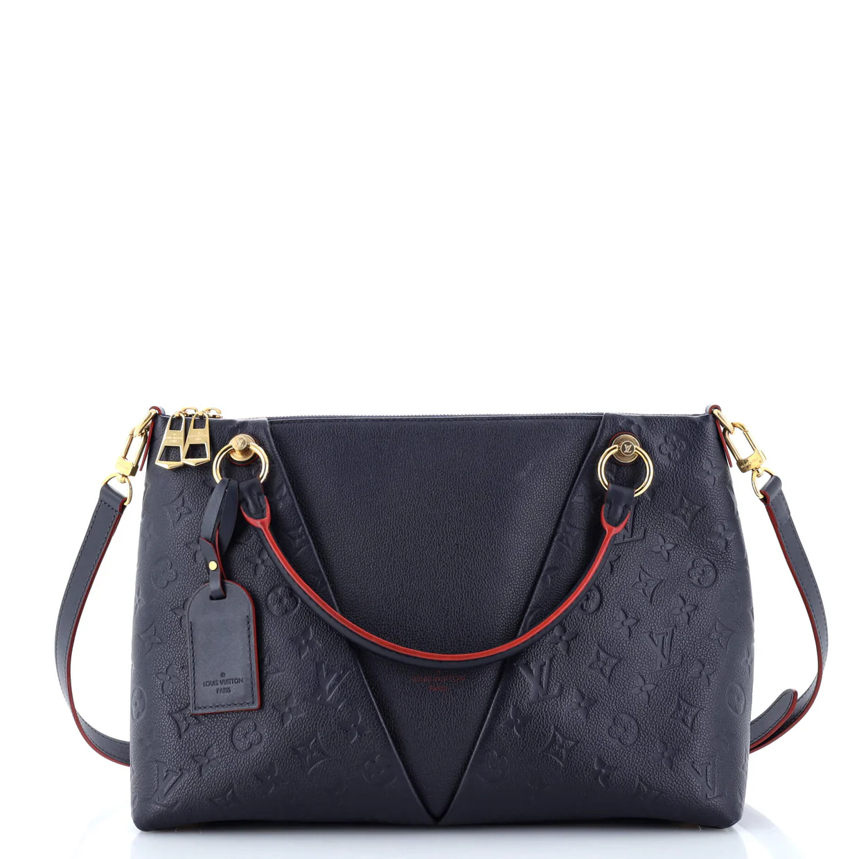 V Tote Monogram Empreinte Leather MM - Deep Luxury