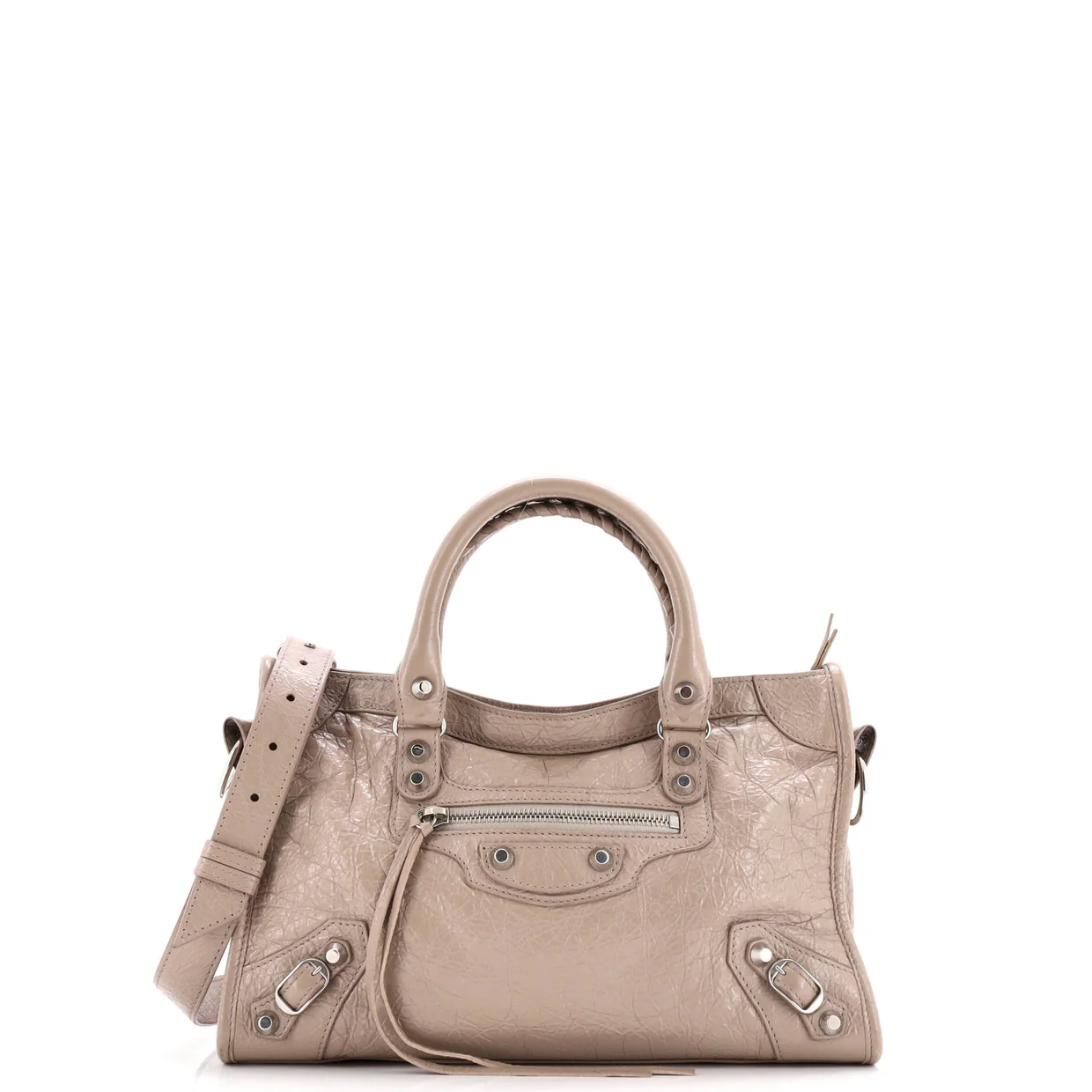 City Classic Studs Bag Leather Small - Deep Luxury