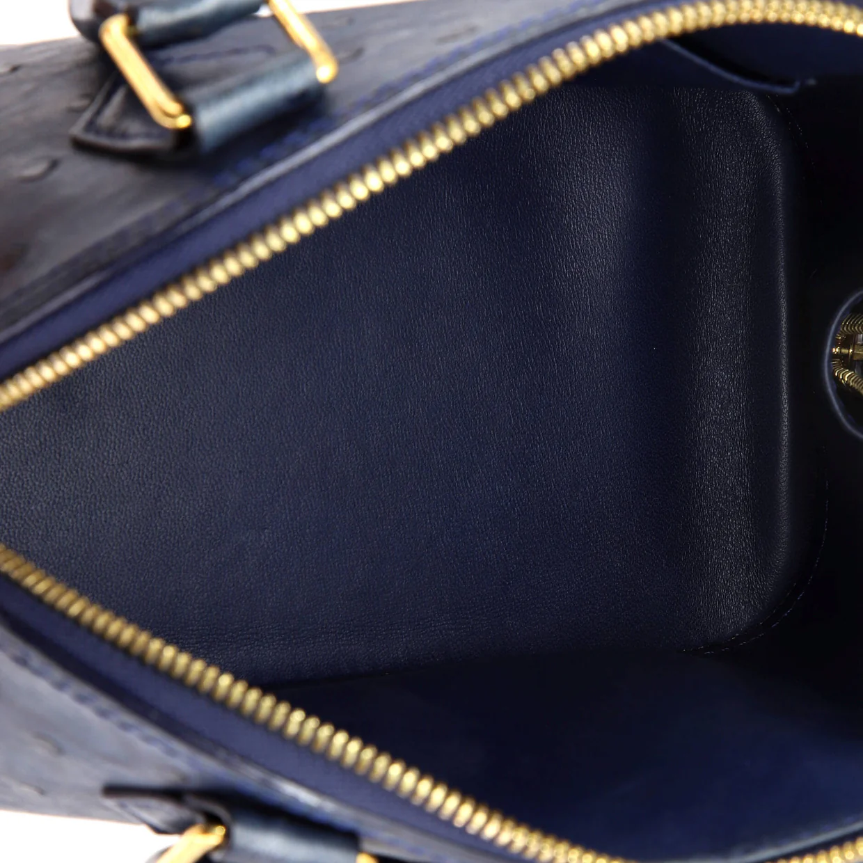 Alma Handbag Ostrich BB - Deep Luxury