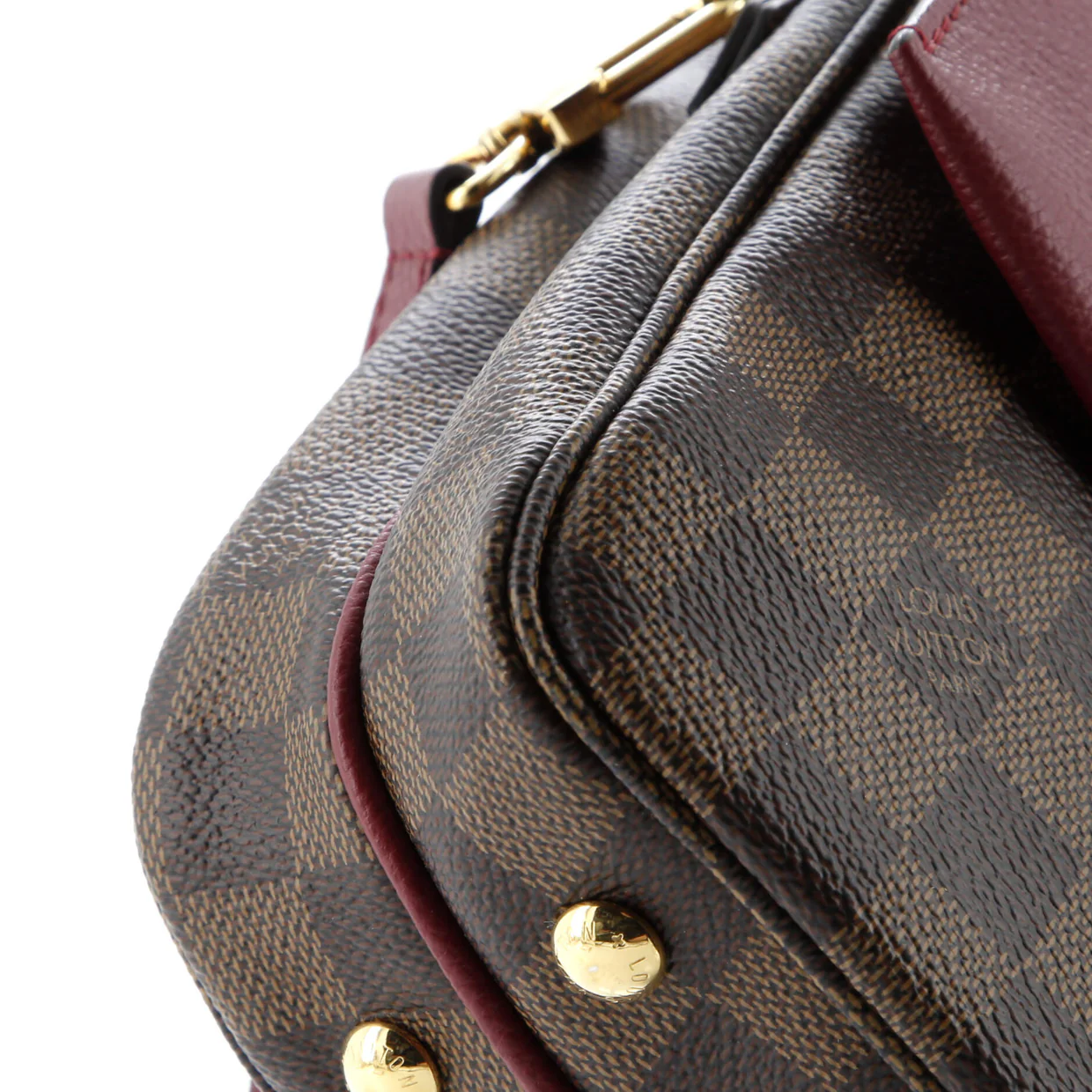 Clapton Handbag Damier and Leather PM - Deep Luxury