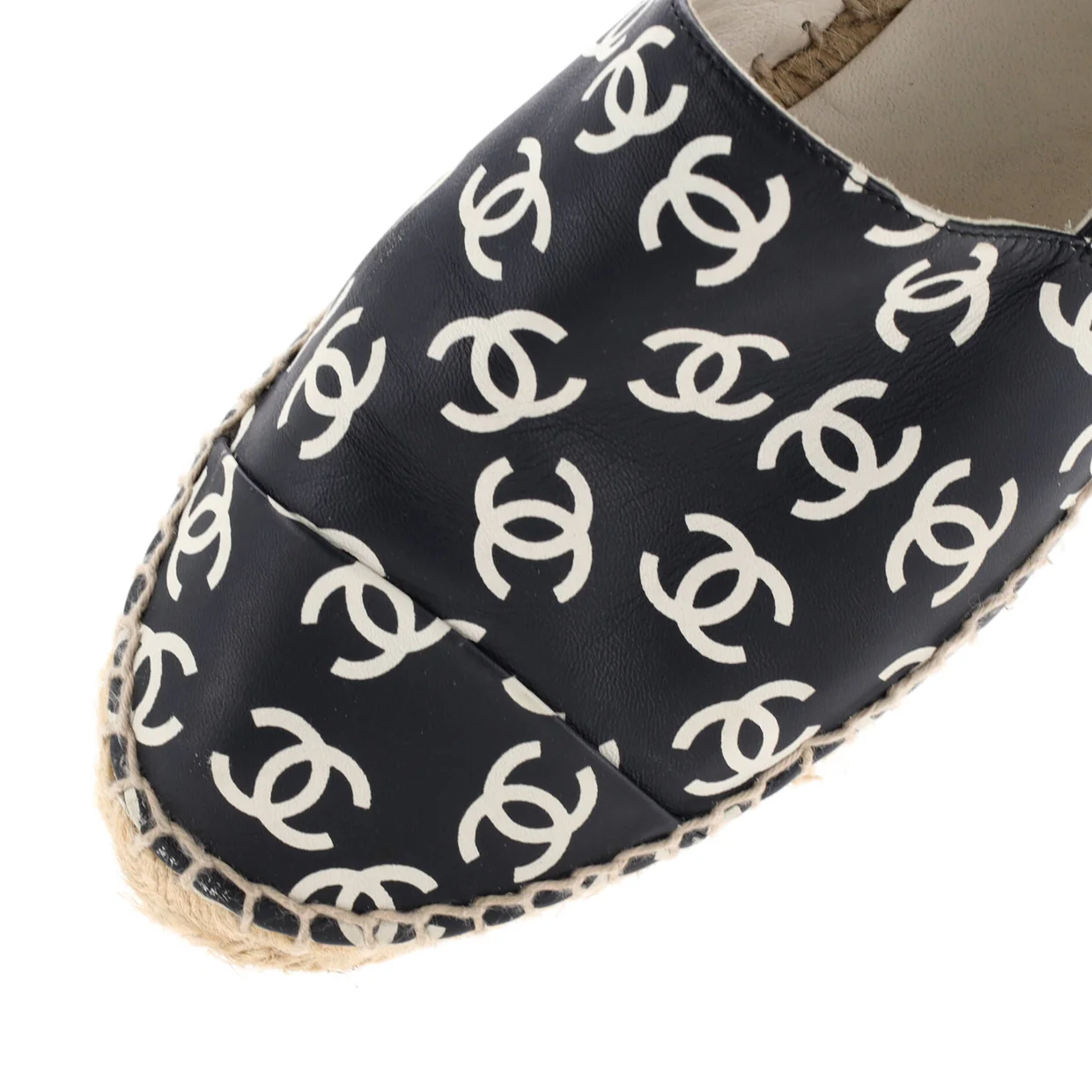 Women's All Over CC Cap Toe Espadrilles Printed Leather - Deep Luxury