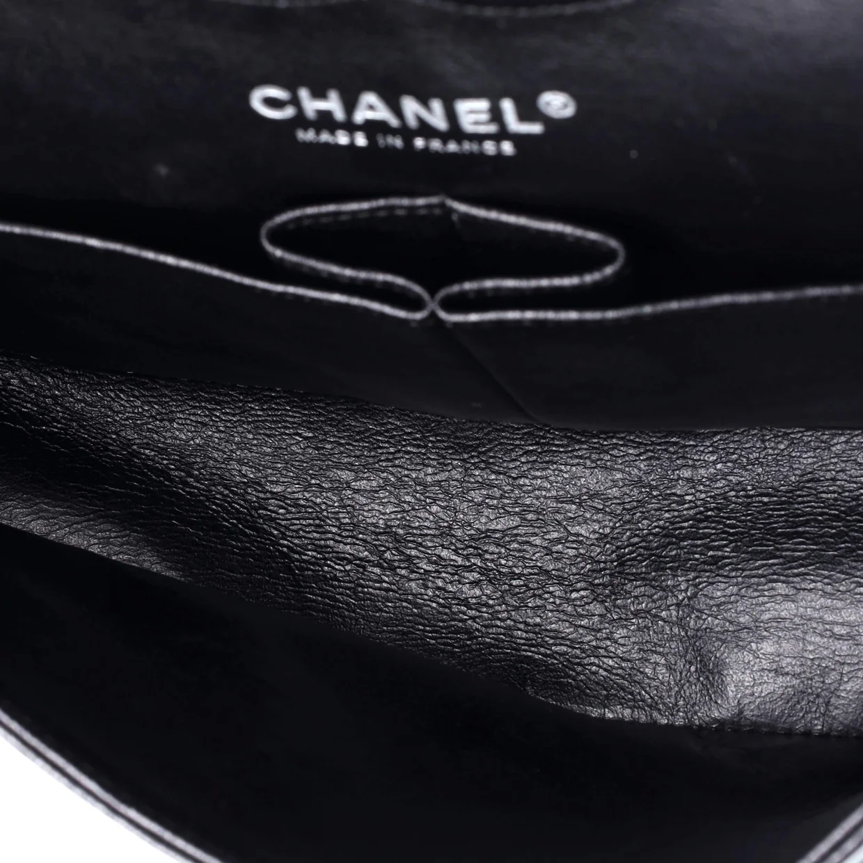 Classic Double Flap Bag Quilted Crinkled Patent Medium - Deep Luxury