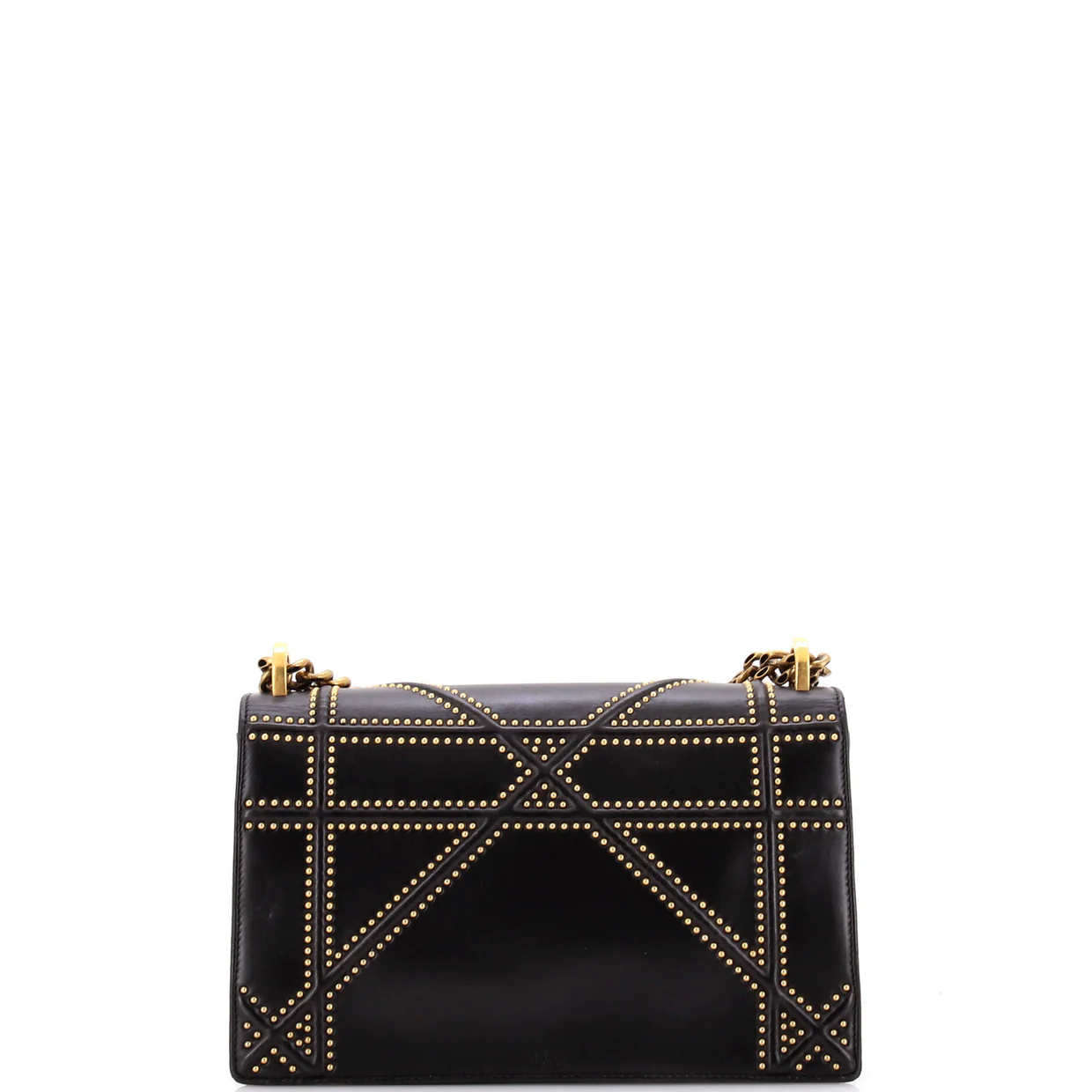 Diorama Flap Bag Studded Leather Medium - Deep Luxury