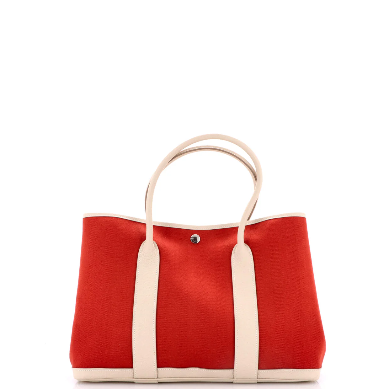 Garden Party Tote Toile and Leather 36 - Deep Luxury