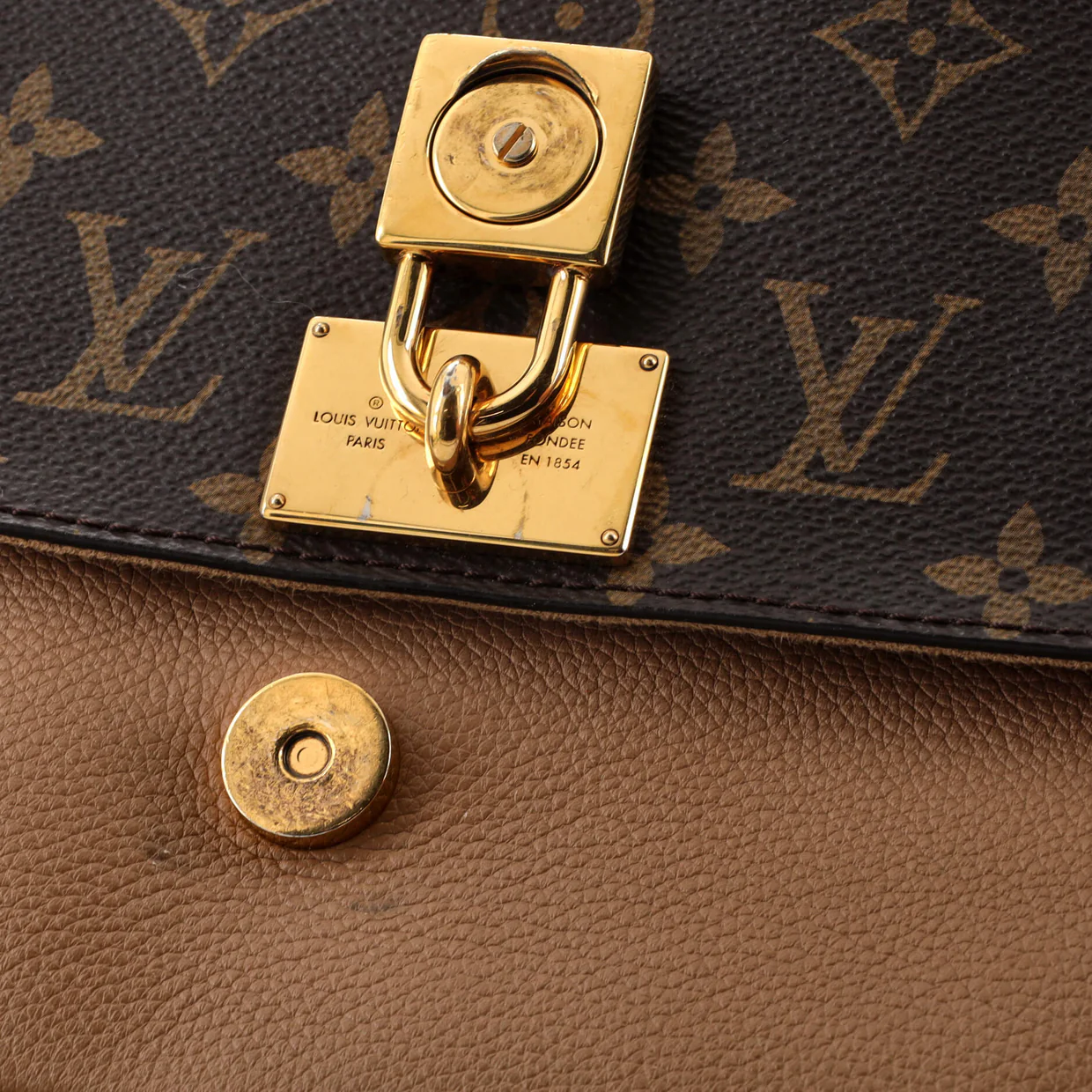 Marignan Handbag Monogram Canvas with Leather - Deep Luxury