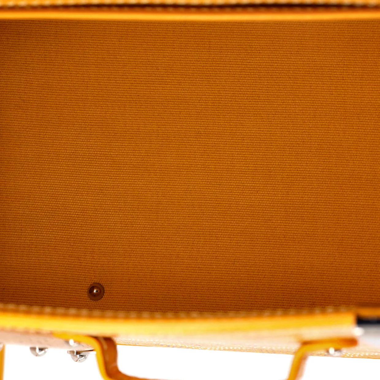 Structured Saigon Top Handle Bag Coated Canvas with Leather Mini - Deep Luxury