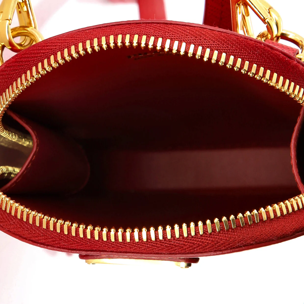 Zip Phone Holder Crossbody Bag Saffiano Leather - Deep Luxury