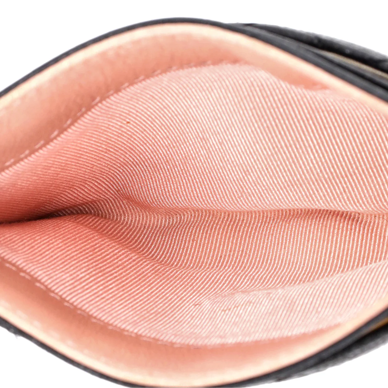 CC Bow Button Card Holder Micro Quilted Lambskin - Deep Luxury