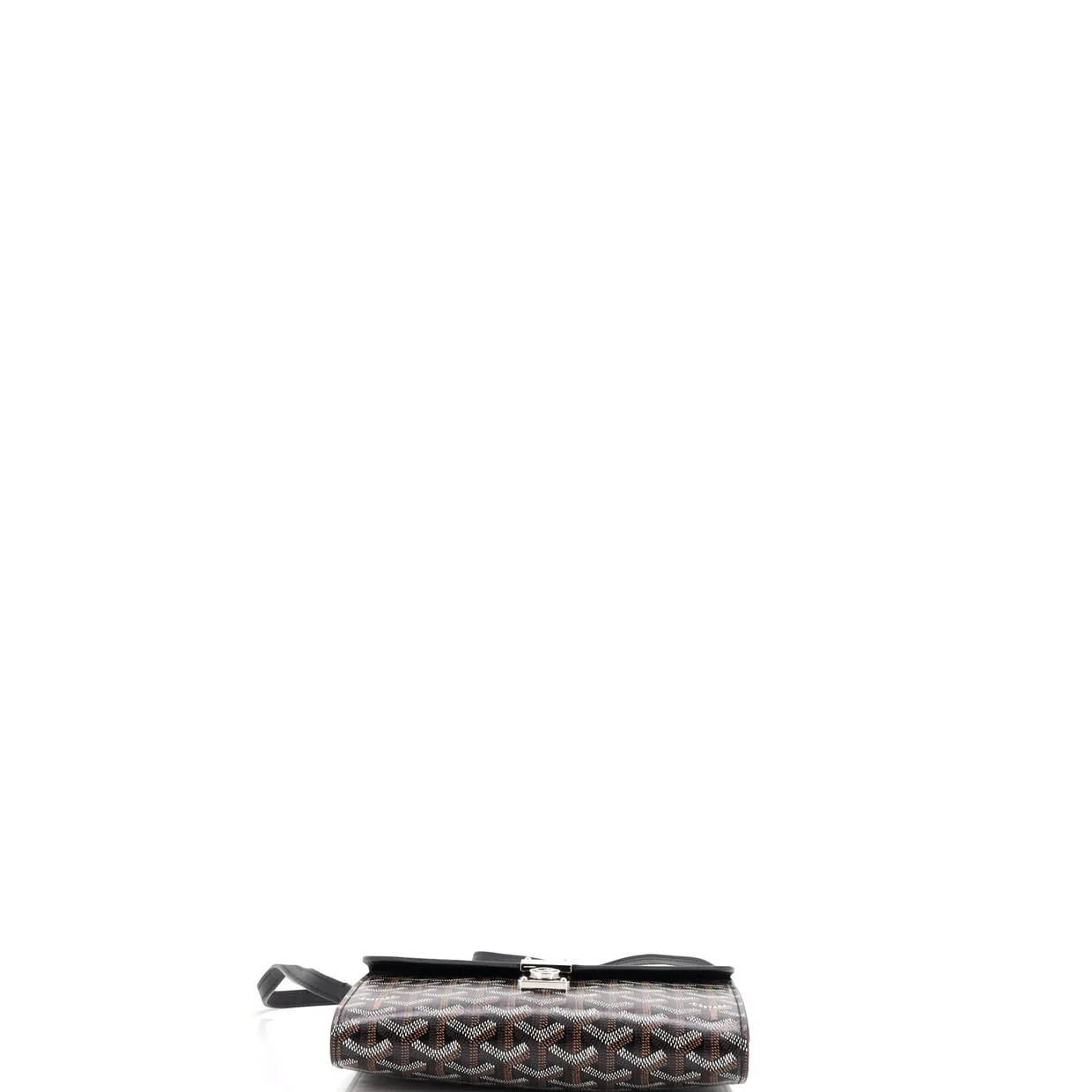 Chypre Wallet on Strap Coated Canvas with Leather - Deep Luxury