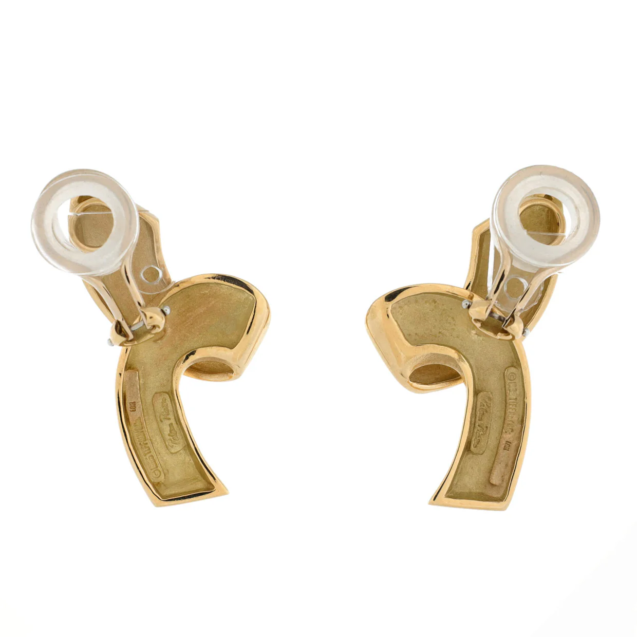 Paloma Picasso Ribbon Earrings 18K Yellow Gold Large - Deep Luxury