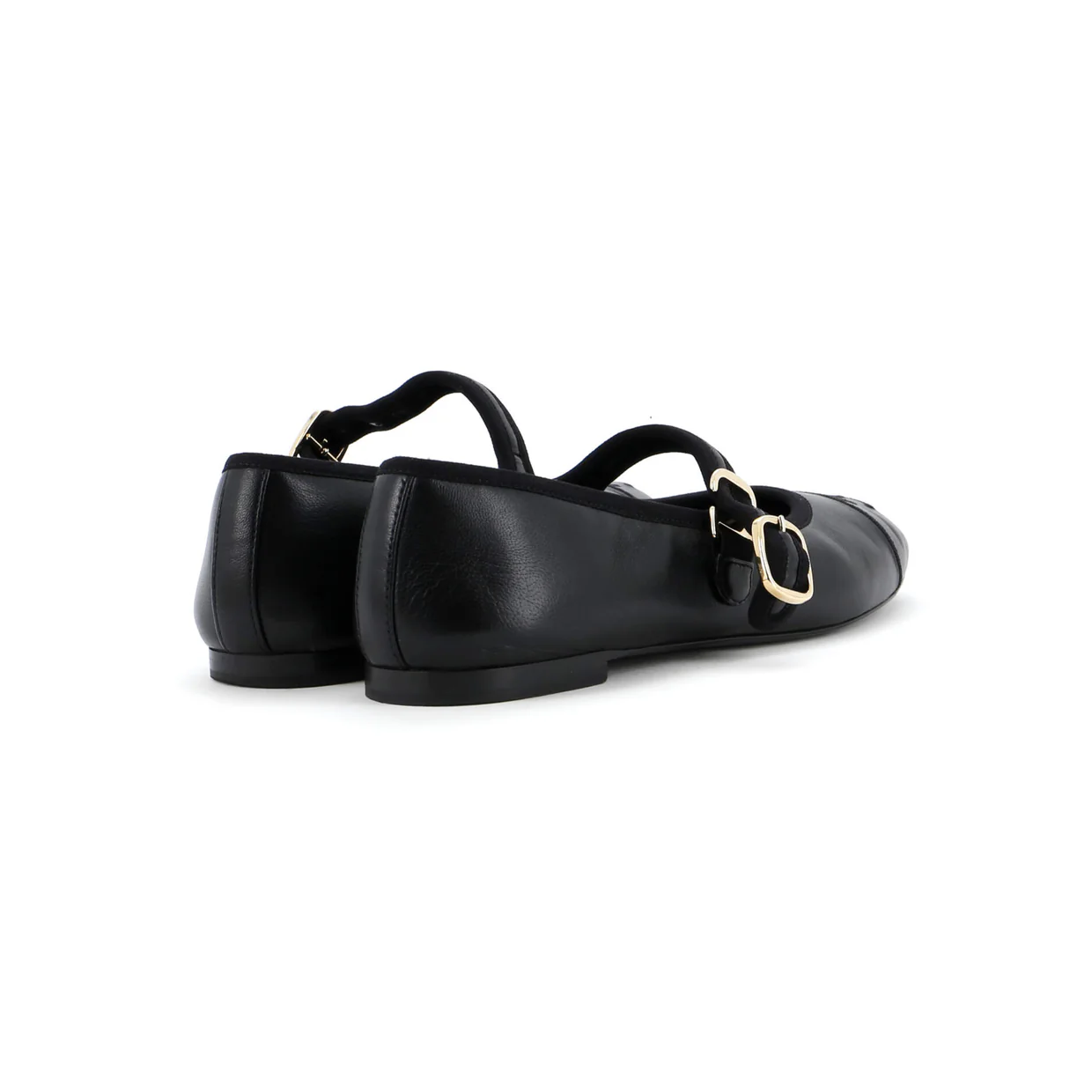 Women's CC Mary Jane Flats Embroidered Leather - Deep Luxury
