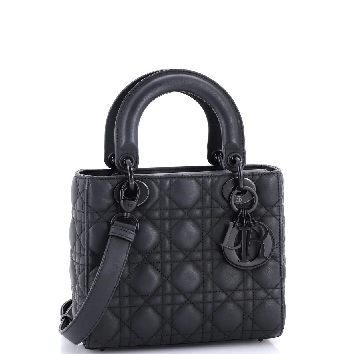 Ultra Matte Lady Dior Bag Cannage Quilt Calfskin Medium - Deep Luxury