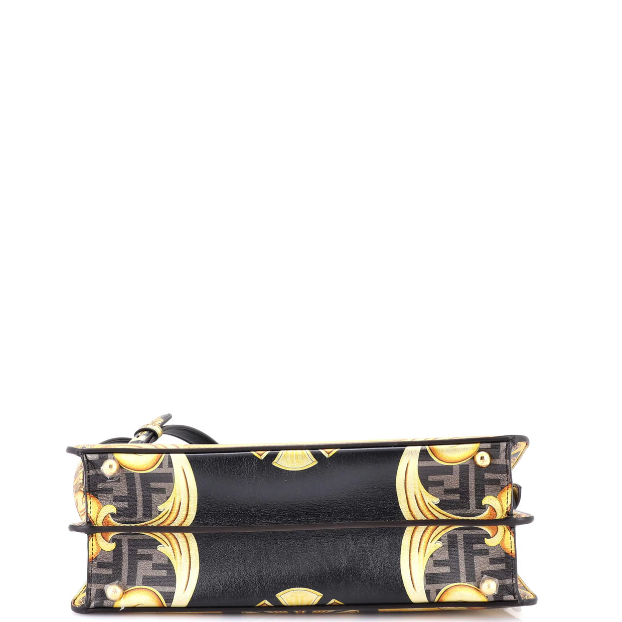 x Versace Fendace ISeeU Peekaboo Bag Printed Laminated Leather Medium - Deep Luxury