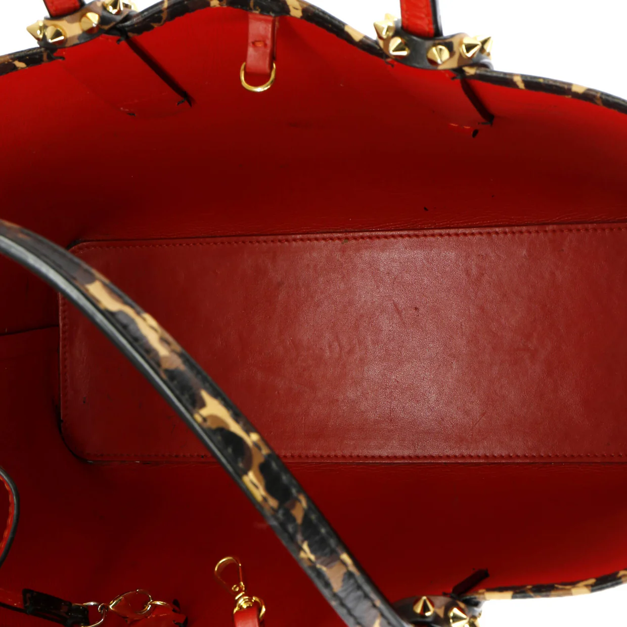 Cabata East West Tote Printed Leather Small - Deep Luxury