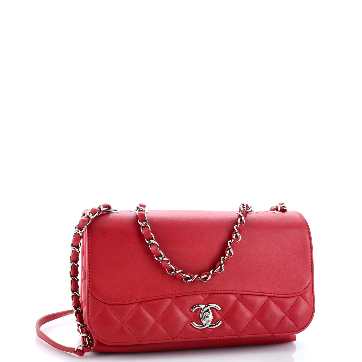 Tramezzo Flap Bag Calfskin Medium - Deep Luxury