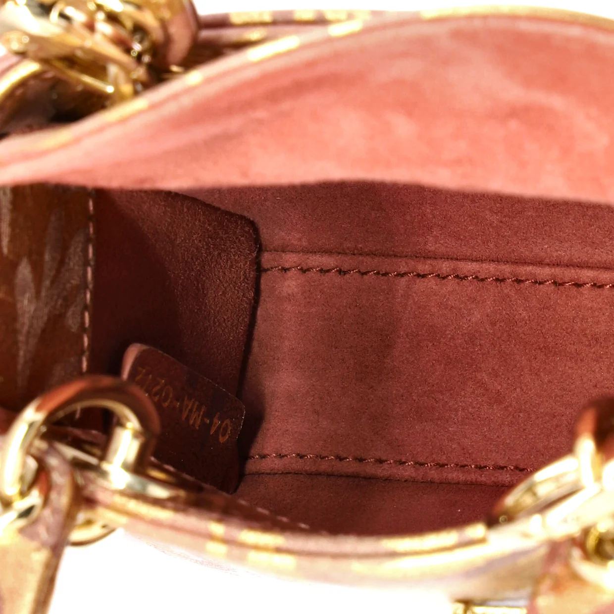 Lady Dior Bag Painted Leather with Faux Pearl Charms Micro - Deep Luxury