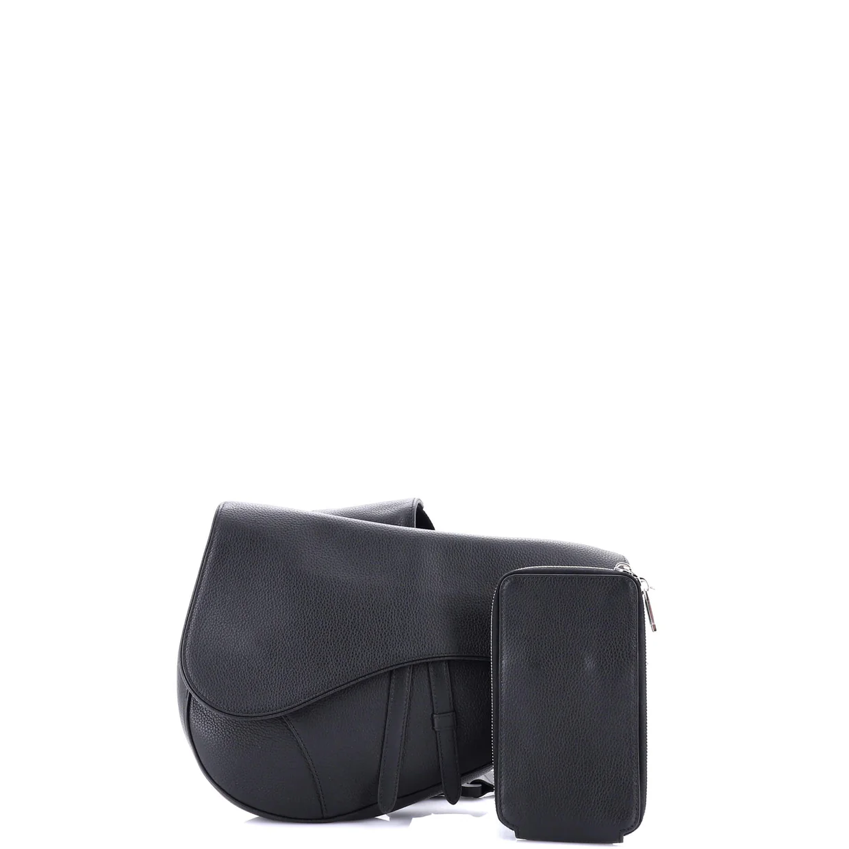 Saddle Crossbody Bag Leather Maxi - Deep Luxury
