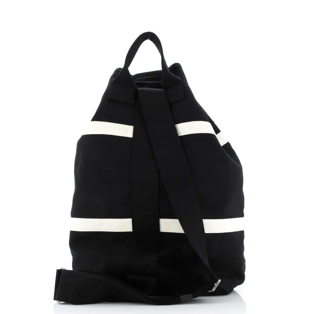 Rive Gauche Drawstring Sling Bag Embroidered Canvas - Deep Luxury