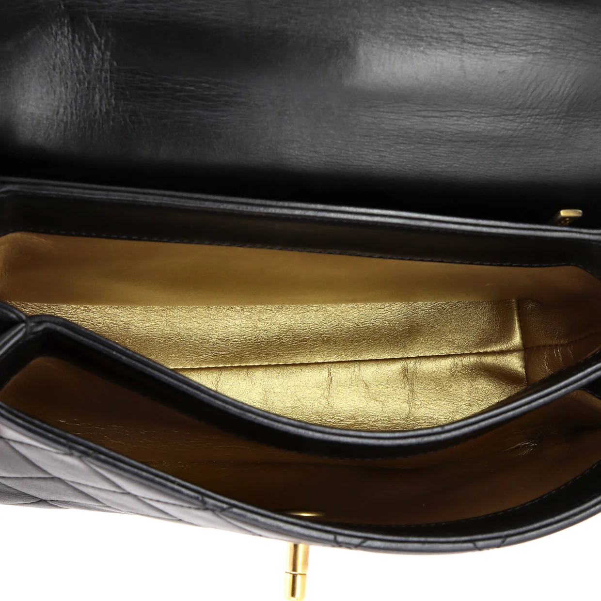 Trendy Spirit Top Handle Bag Quilted Lambskin Medium - Deep Luxury