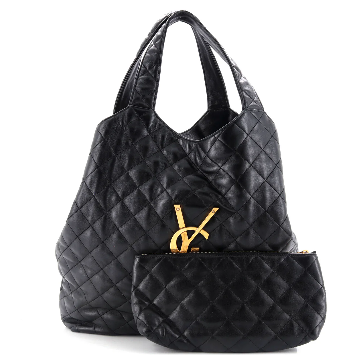 Icare Shopping Tote Quilted Leather Maxi - Deep Luxury