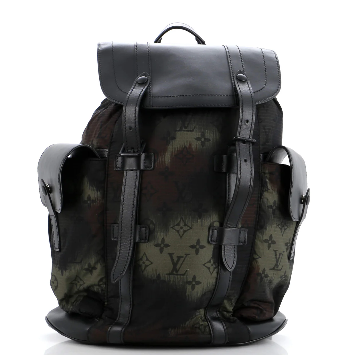 Christopher Backpack Limited Edition Camouflage Monogram Nylon with Leather PM - Deep Luxury