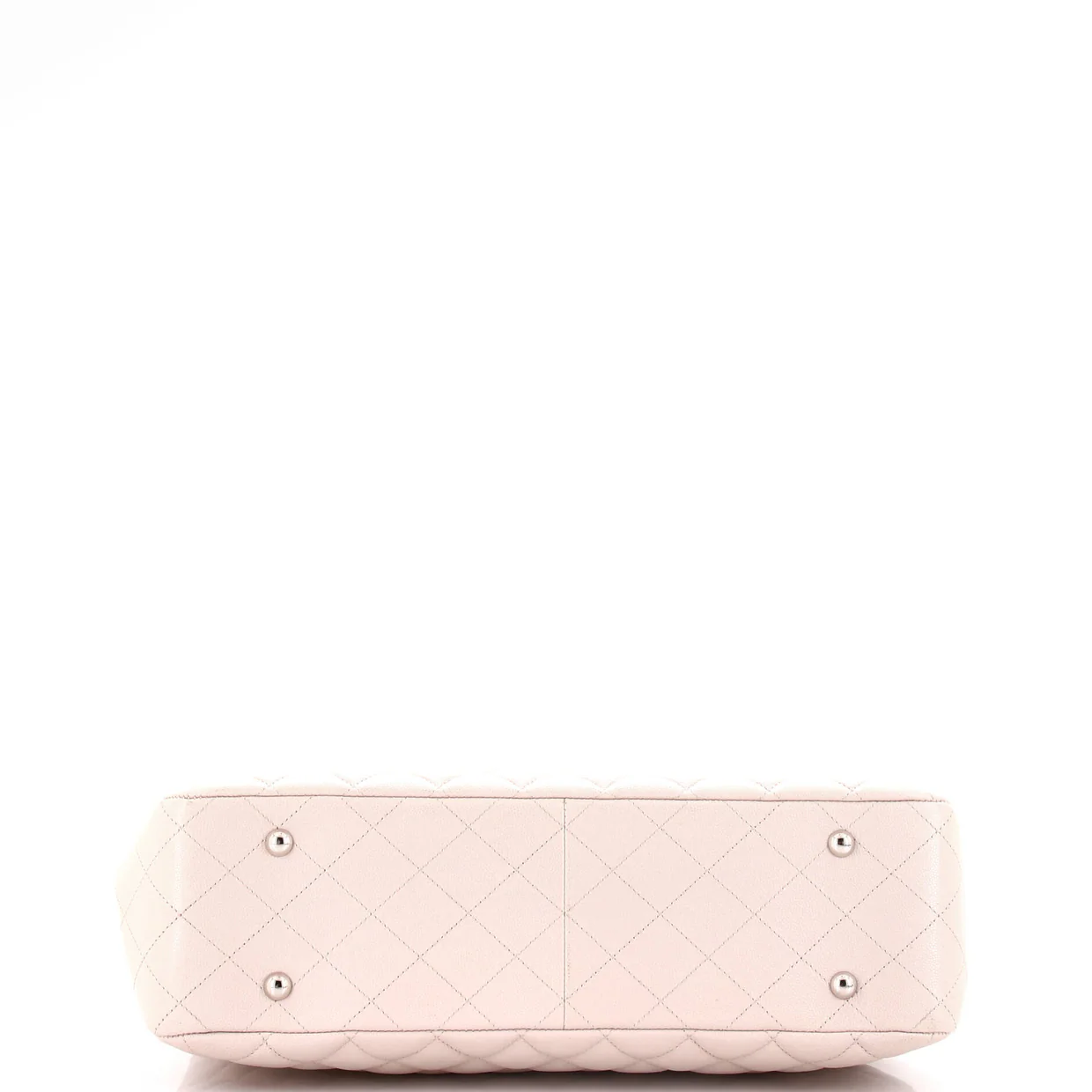 Classic CC Shopping Tote Quilted Caviar Large - Deep Luxury