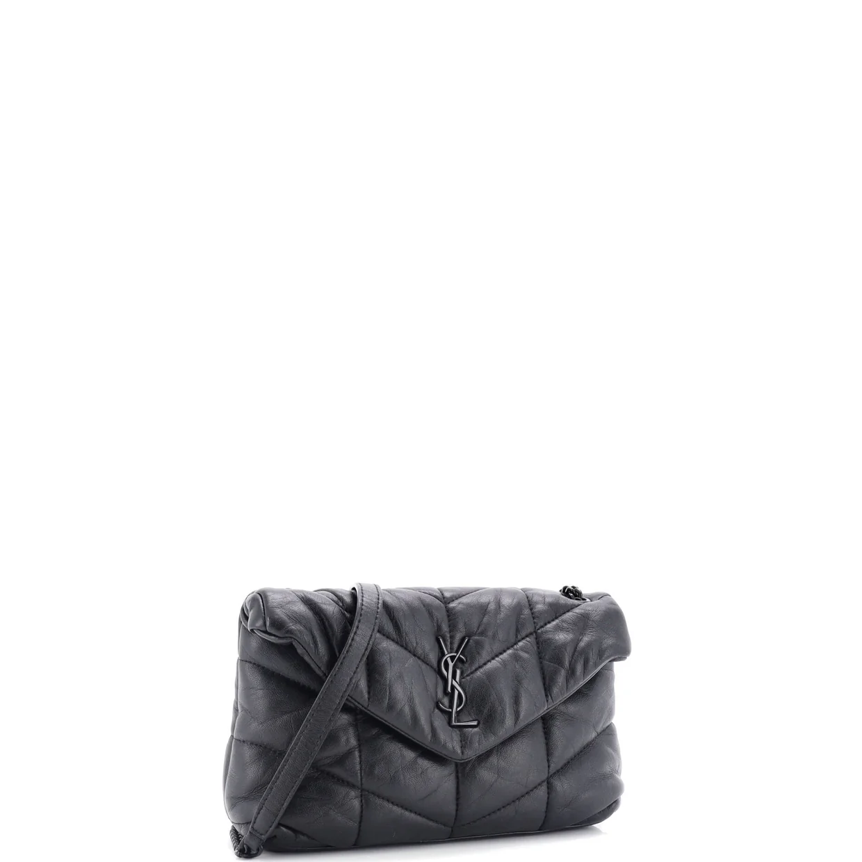 Loulou Puffer Shoulder Bag Quilted Leather Mini - Deep Luxury