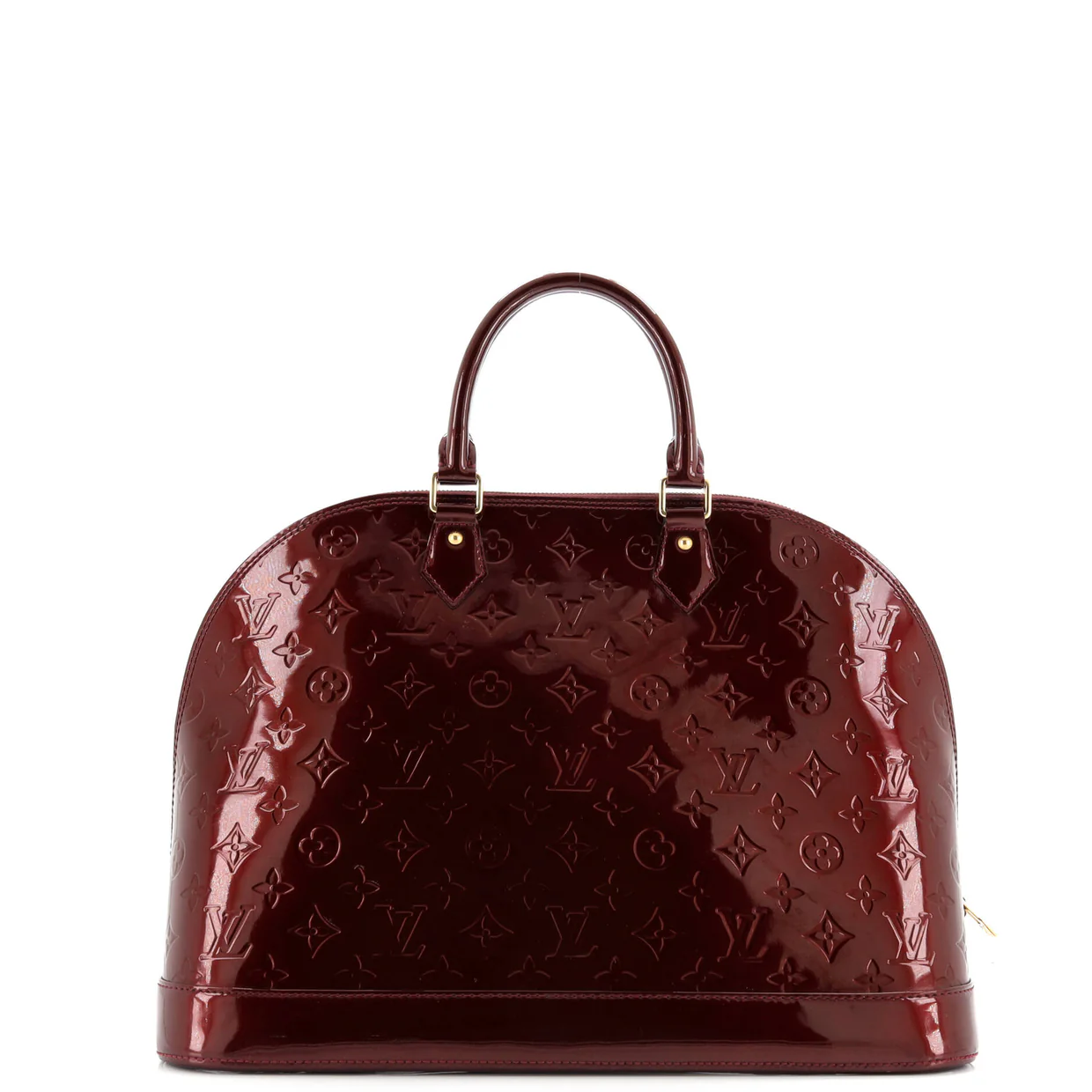 Alma Handbag Monogram Vernis GM - Deep Luxury